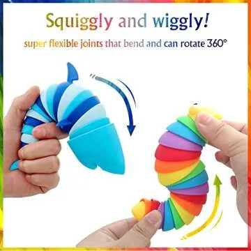 LUSTERMOON 2 Pieces Articulated Fidget Toy Set For All Ages