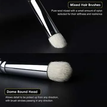 GACDR Dry Brush Miniature Painting, 5 Sizes Drybrush Set for Miniature Citadel Model Paint,Hobby Detail Paint Brushes Stencil Brush