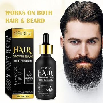 2Pack 5% Minoxidil Serum for Hair Growth & Regrowth