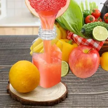 Auvotuis 10 PCS 5 oz Plastic Juice Bottles Empty Clear Milk Bottles with Lids, Beverage Containers for Juice, Milk and Other Drink