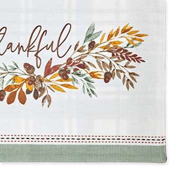 DII Thankful Autumn Collection Fall Tabletop Decoration, Reversible Placemat Set, 13x19, Fall's Bounty, 4 Piece