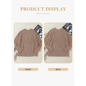 Eytino Plus Size Sweater for Women Casual Chic Style