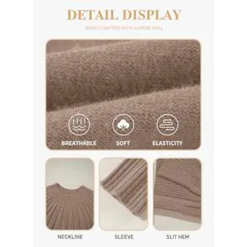 Eytino Plus Size Sweater for Women Casual Chic Style