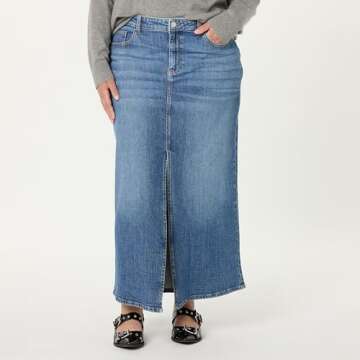 Rylie Maxi Denim Skirt - Stylish Comfort for Every Occasion