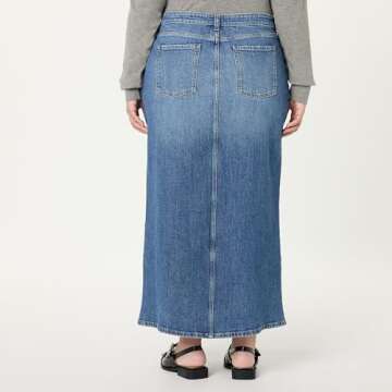 Rylie Maxi Denim Skirt - Stylish Comfort for Every Occasion