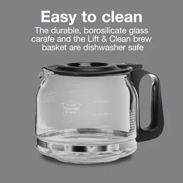 Proctor Silex 12 Cup Programmable Coffee Maker for Easy Brewing