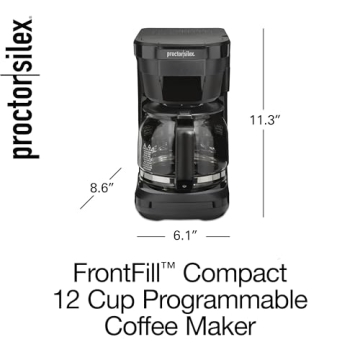 Proctor Silex 12 Cup Programmable Coffee Maker for Easy Brewing