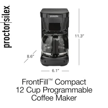 Proctor Silex 12 Cup Programmable Coffee Maker for Easy Brewing