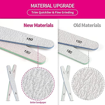 Teenitor 6pcs Nail File and Buffer Set for Perfect Nails