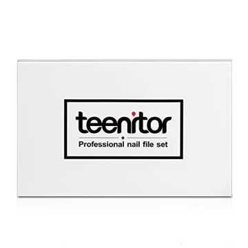 Teenitor 6pcs Nail File and Buffer Set for Perfect Nails