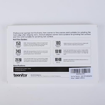 Teenitor 6pcs Nail File and Buffer Set for Perfect Nails