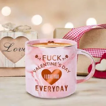 COVLUROTO Valentines Day Gifts for Her,12 OZ Funny Coffee Mug, Cute Gifts for Women Girlfriend Wife from Him Husband Boyfriend, Valentines Day Anniversary Birthday Novelty Presents/Gifts for Women