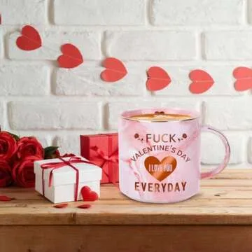 COVLUROTO Valentines Day Gifts for Her,12 OZ Funny Coffee Mug, Cute Gifts for Women Girlfriend Wife from Him Husband Boyfriend, Valentines Day Anniversary Birthday Novelty Presents/Gifts for Women