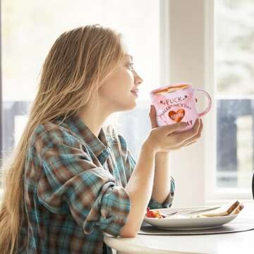 COVLUROTO Valentines Day Gifts for Her,12 OZ Funny Coffee Mug, Cute Gifts for Women Girlfriend Wife from Him Husband Boyfriend, Valentines Day Anniversary Birthday Novelty Presents/Gifts for Women