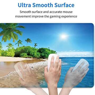 RTGGSEL XL Non-Slip Extended Mouse Pad for Gaming