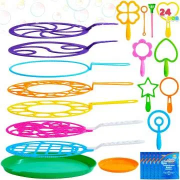 JOYIN Big Bubble Wands Set for Kids Summer Fun