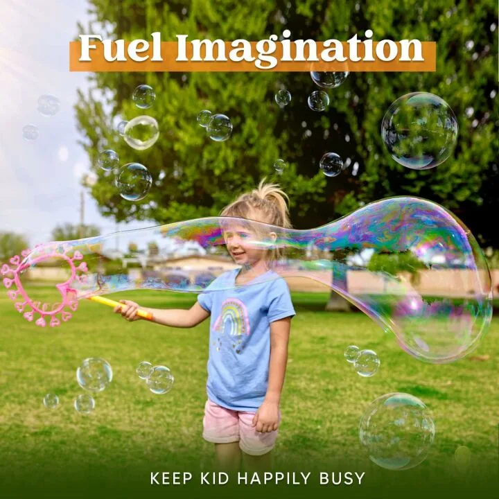 JOYIN Big Bubble Wands Set for Kids Summer Fun