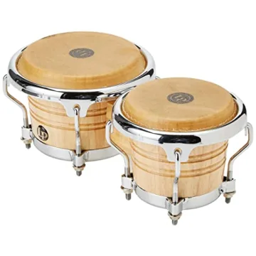 LPM199-AW Mini Tunable Natural Wood Bongos for All Ages