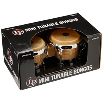 LPM199-AW Mini Tunable Natural Wood Bongos for All Ages