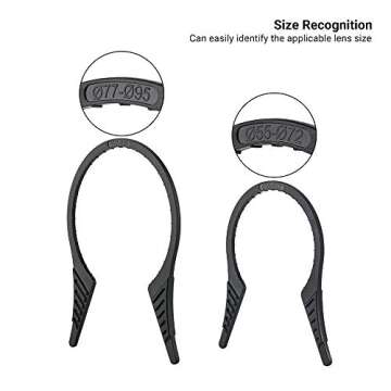 2 Packs Camera Lens Filter Wrench Kit, CPL UV ND Filter Removal Wrench Tool Set, Fit 55mm-72mm 77mm-95mm Lens Thread for Canon Nikon Sony Fujifilm Olympus Panasonic and Other Camera