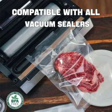 NexLevVac Vacuum Sealer Bags Rolls for Fresh Food Storage