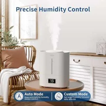 ASAKUKI Top Fill Humidifier for Healthy Living and Comfort