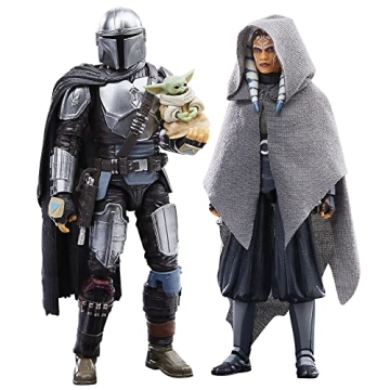 STAR WARS The Black Series Mandalorian Ahsoka Tano & Grogu Action Figure 3-Pack