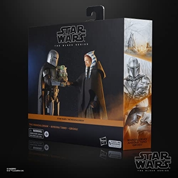 Mandalorian Ahsoka Tano Grogu Action Figure 3-Pack Set