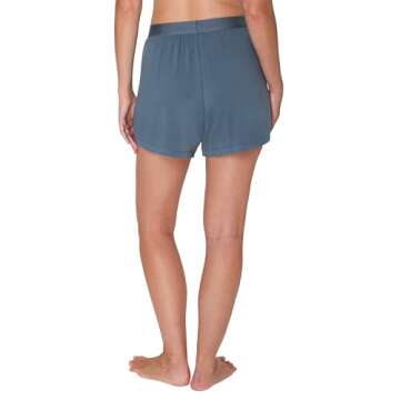 Hanes Women's Originals Supersoft Sleep, Comfywear Lounge Shorts, 3.25", 2-Pack, Black/Stargazer Grey, Medium