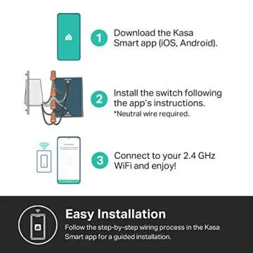 Kasa HomeKit Smart Light Switch - Voice Control, Easy Install