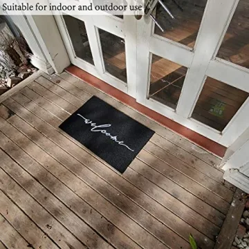 AAZZKANG Welcome Mat Easy to Clean Indoor Outdoor Doormat