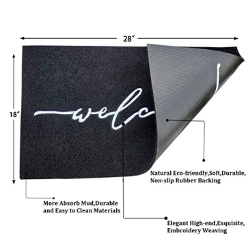 AAZZKANG Welcome Mat Easy to Clean Indoor Outdoor Doormat