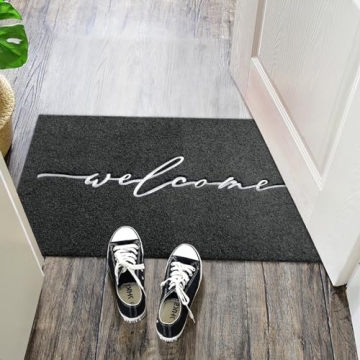 AAZZKANG Welcome Mat Easy to Clean Indoor Outdoor Doormat