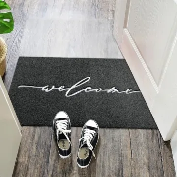 AAZZKANG Welcome Mat Easy to Clean Indoor Outdoor Doormat