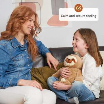 ODOXIA 3.1lb Weighted Sloth Plush Animal | Calm Your Child's Anxiety