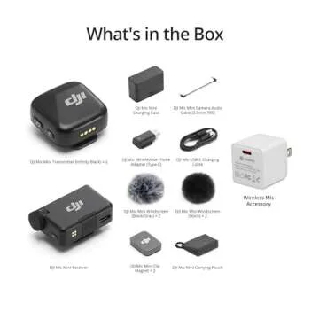 DJI Mic Mini Mini Wireless Microphone Bundle for Creators