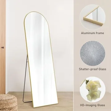 OLIXIS Arched Full Length Mirror for Home Decor