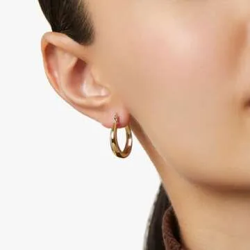 Elegant Ana Luisa Hypoallergenic Gold Hoop Earrings
