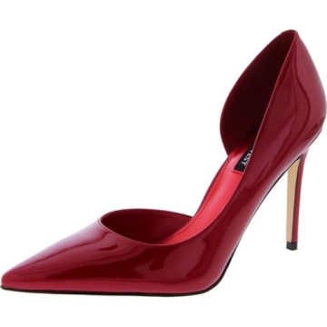 Nine West Women's FOLOWE Pump in Dark Red Patent
