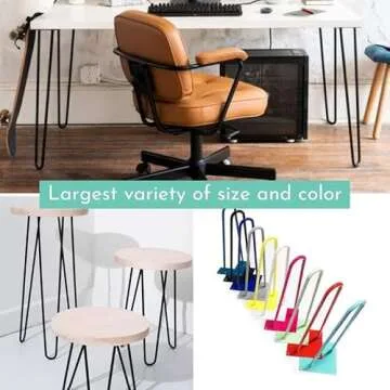 DIY Hairpin Legs 22" Heavy-Duty Set - Made in USA