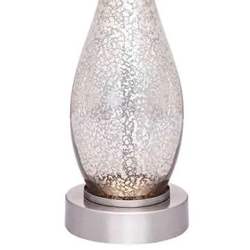 Oneach Modern Glass Table Lamps Set of 2 for Living Room (Small)