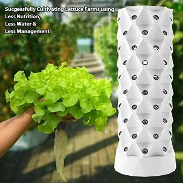 ZXMT Hydroponics Tower Grow System for Indoor Gardening