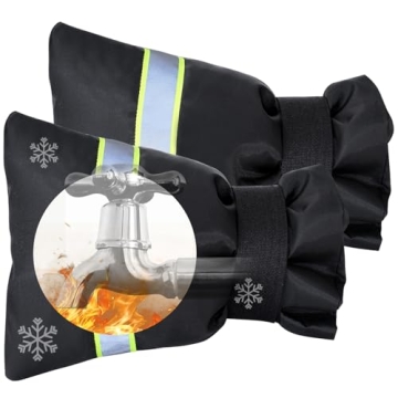Faucet Cover for Winter Freeze Protection,Spigot Cover with Reflective Strips,Outside Faucet Cover f...