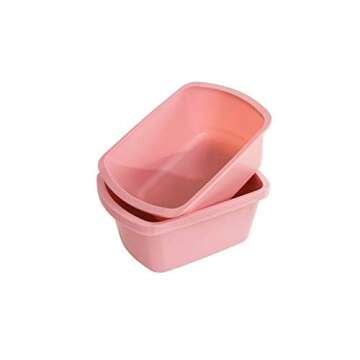 Portable Rectangular Plastic Wash Basin Pack of 2