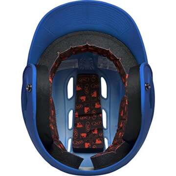 Rawlings | R16 VELO Baseball Batting Helmet | Junior (6 3/8" - 7 1/8") | Matte Royal