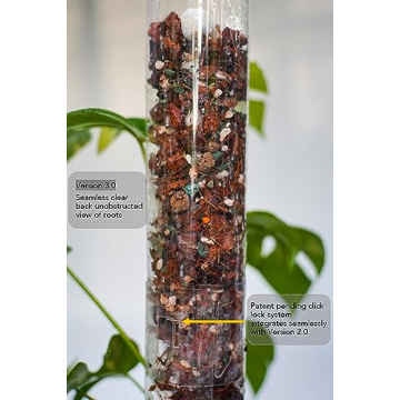 THICCLY GrowPole – D Shape Plastic Moss Pole for Indoor Plants