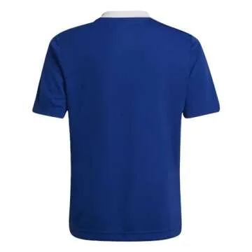 adidas Juniors' Entrada 22 Soccer Jersey in Team Royal Blue