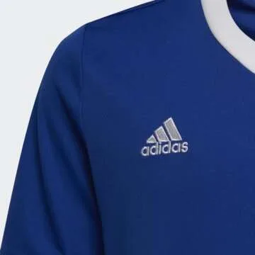 adidas Juniors' Entrada 22 Soccer Jersey in Team Royal Blue