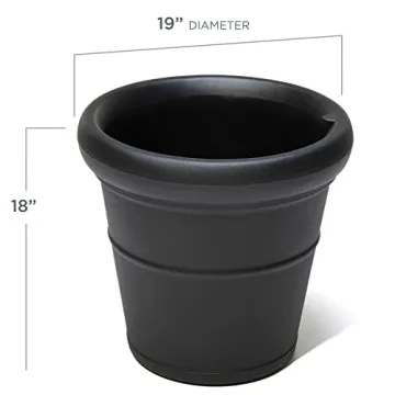 Step2 Claremont Tall Round Planters for Outdoor Use