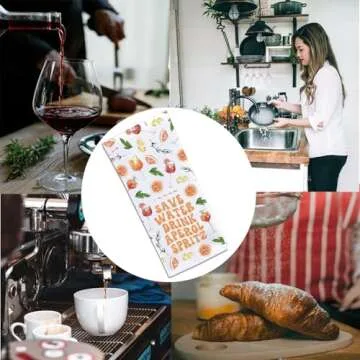 POFULL Italy Lover Gift Aperol Spritz Gift Italian Aperol Spritz Cocktail Gift Save Water Drink Aperol Spritz Kitchen Towel (APEROL Spritz)